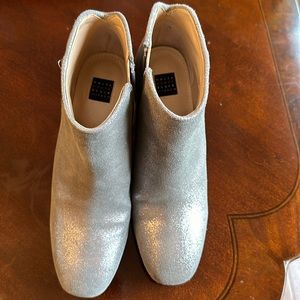 Silver White House Black Market Boots